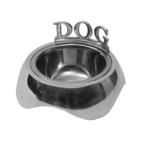 Voederbak Aluminium Dog S (tekst)  S - 16 cm