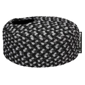 Mand ovaal ‘O‘ Collectie Grijs-Zwart gêmeleerd (M)