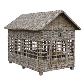 Luxe Rieten Hondenhuis (XL)