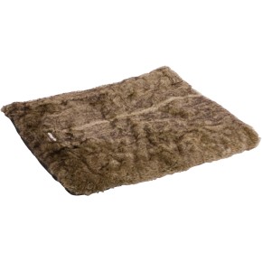 Blanket with Fur Brown Blanket with Fur Brown