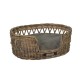 classical dogbasket deluxe open braided rattan l oval luxury outdoor pillow