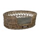 classical dogbasket deluxe open braided rattan xl oval luxury outdoor pillow