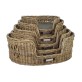 classical dogbasket deluxe open braided rattan xl oval luxury outdoor pillow