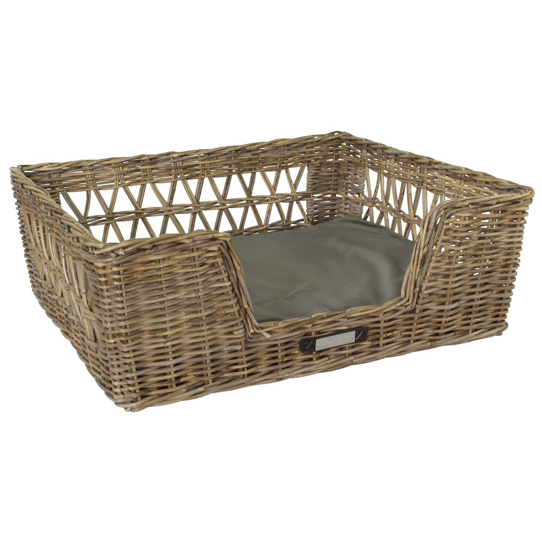 classical dogbasket deluxe open braided rattan xxl rectangular luxury outdoor pillow
