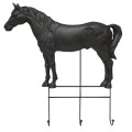 Coathanger Horse 3 Hooks Black Coathanger Horse 3 Hooks Black