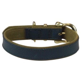 Collar Saddle leather Basic Blue