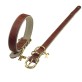 Collar Saddle leather Basic S Hazelnut