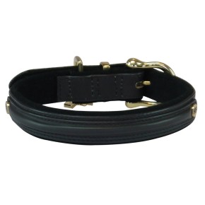 Collar Saddle leather Luxury Black