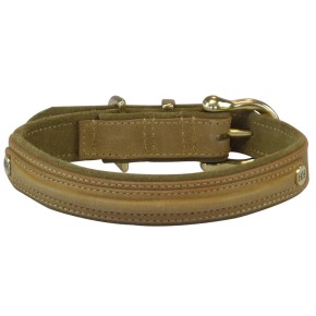 Collier Cuir de Selle Luxe Camel Collier Cuir de Selle Luxe Camel