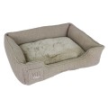 Corbeille rectangulaire HH Chic Living Bouclé luxe avec fourrure (M) Beige