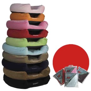 Cover Basket round Ribcord (L) Red