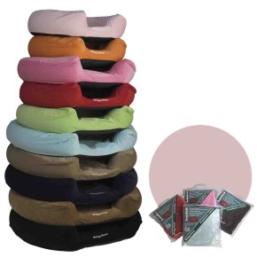 Cover Basket round Ribcord (M) Light Pink