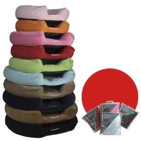 Cover Basket round Ribcord (M) Red