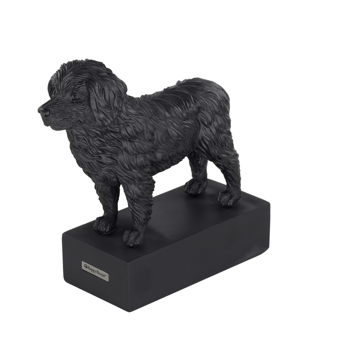 dog breed sculpture bernese mountain dog black
