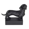 Dog breed sculpture Dachshund black