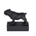 Dog breed sculpture English Bulldog black Dog breed sculpture English Bulldog black
