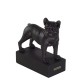 dog breed sculpture french bulldog black