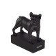 Dog breed sculpture French Bulldog black