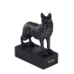 Dog breed sculpture German Shepherd black