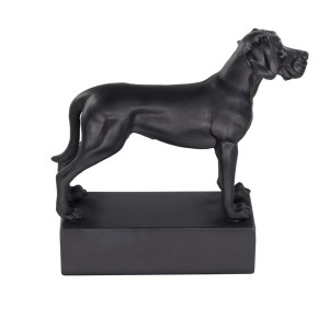 Dog breed sculpture Great Dane black
