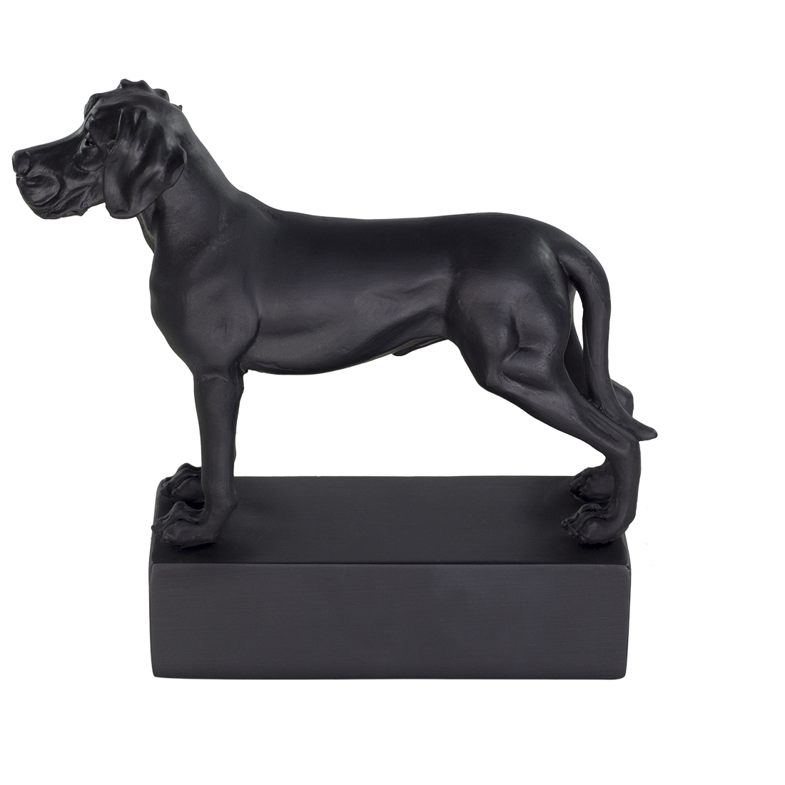 dog breed sculpture great dane black