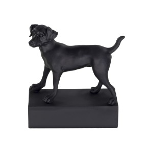 Dog breed sculpture Jack Russell Terrier black