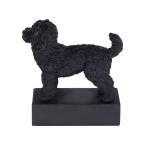 Dog breed sculpture Labradoodle black Dog breed sculpture Labradoodle black