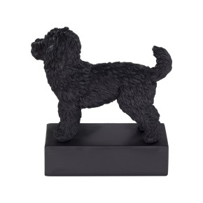 Dog breed sculpture Labradoodle black