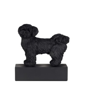 Dog breed sculpture Shih Tzu black