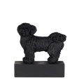 Dog breed sculpture Shih Tzu black Dog breed sculpture Shih Tzu black