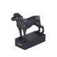 dog breed sculpture weimaraner black