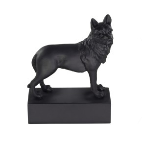 Figure de race de chien Berger Allemand (German Shepherd) noir