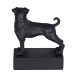 Figure de race de chien Boxer noir
