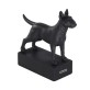 Figure de race de chien Bull Terrier noir