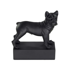 Figure de race de chien Bulldog Française noir