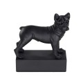 Figure de race de chien Bulldog Française noir Figure de race de chien Bulldog Française noir