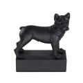 Figure de race de chien Bulldog Française noir Figure de race de chien Bulldog Française noir