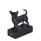 Figure de race de chien Chihuahua cheveux courts noir
