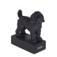 Figure de race de chien Labradoodle noir