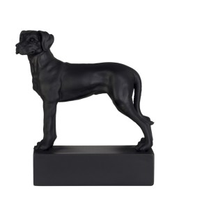 Figure de race de chien Ridgeback noir