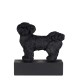 Figure de race de chien Shih Tzu noir