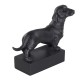 figure de race de chien teckel dachshund noir