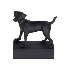 Figure de race de chien Terrier Jack Russell noir