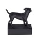 Figure de race de chien Terrier Jack Russell noir