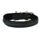 Halsband Sattelleder Luxus XXL Schwarz