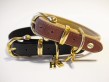 Halsband Sattelleder Luxus XXL Schwarz