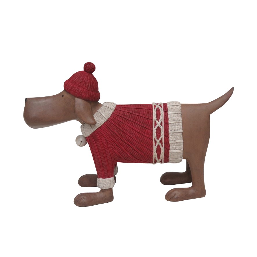hiver decoration chien avec maillot