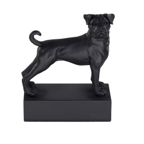 Hunderasse Skulpture Boxer Schwarz