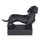 Hunderasse Skulpture Dackel Schwarz