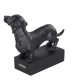 Hunderasse Skulpture Dackel Schwarz